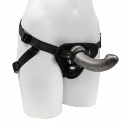 Brand new 😀 Bondara&Sex Marbled Silver Curved Strap-On ? 6 Inch ⭐