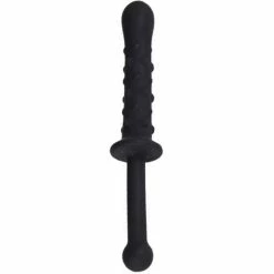 Cheapest π Bondara Silicone Slim Dotted Dildo With Handle - 9.5 Inch π