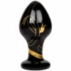Best Pirce 🔔 Glacier Glass Gold Rush Black Butt Plug - 3.5 Inch 😀 -Cheap Male Sex Toys Store unnamed file 407