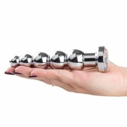 Deals ⭐ Bondara&Sex Bejewelled Silver Metal Beaded Butt Plug - 5.5 Inch 🤩 -Cheap Male Sex Toys Store unnamed file 420