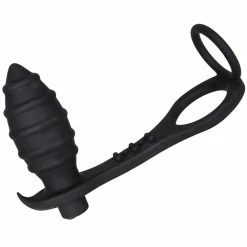 Hot Sale ✔️ Bondara Cock Rocket 10 Function Butt Plug And Double Cock Ring 🔥