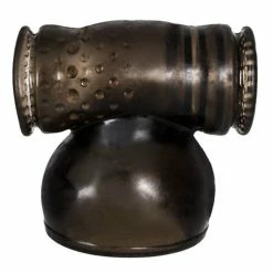 Best Pirce 𧨠Bondara Black Dots And Ribs Men?s Wand Attachment π