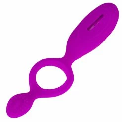 Brand new 😀 Bondara Magenta Silicone Dual Pleasure Vibrating Cock Ring 🥰