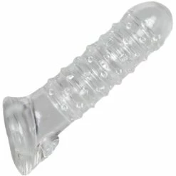 Cheapest π Bondara Clear Textured Cock Sleeve With Ball Strap π₯°