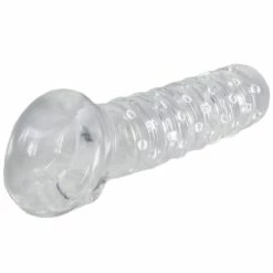 Cheapest 👍 Bondara Clear Textured Cock Sleeve With Ball Strap 🥰 -Cheap Male Sex Toys Store unnamed file 811
