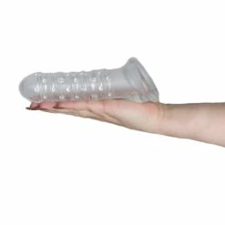 Cheapest 👍 Bondara Clear Textured Cock Sleeve With Ball Strap 🥰 -Cheap Male Sex Toys Store unnamed file 813